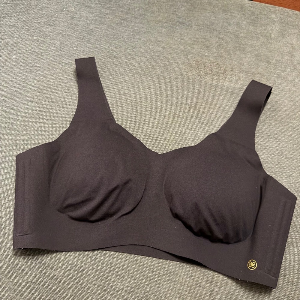 Honeylove‎ Silhouette Bra Black Wireless Seamless Support LWBRO101 Womens XL